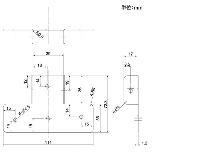 SELECTS 補助金具 2×4材用ラクラク取付T 2バイ用 マットホワイト ［20
