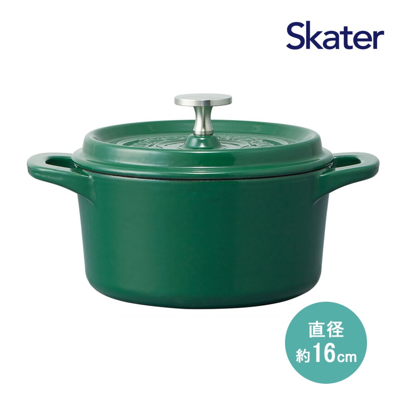 ユアサプライムス.com｜IH対応 ココット鍋 16cm リーフグリーン