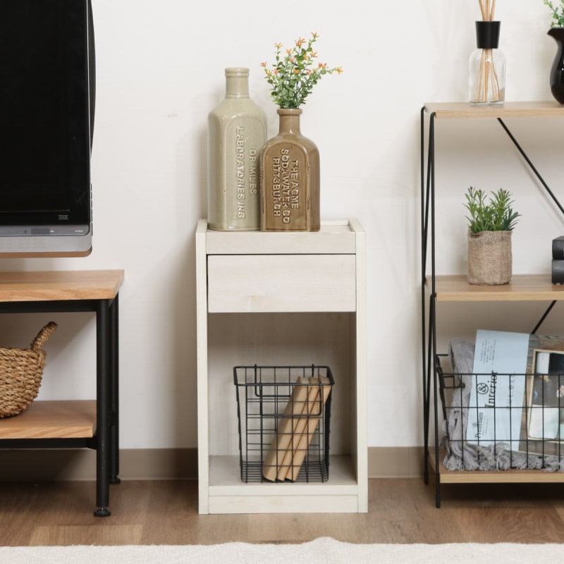 ユアサプライムス.com｜99324 ベッドサイドテーブル ホワイト