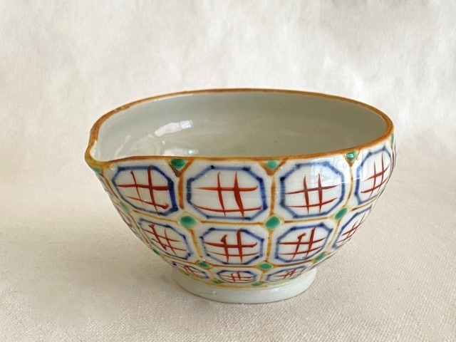 中尾万作 色絵井桁文片口鉢 | ブランド,中尾万作 | YUI LIVINGS | 神戸