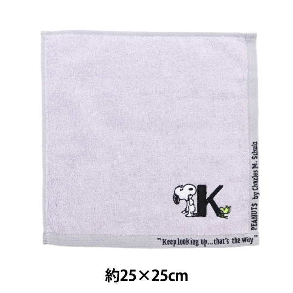 タオル 『スヌーピー メッセージイニシャルミニタオル K TJ4010291