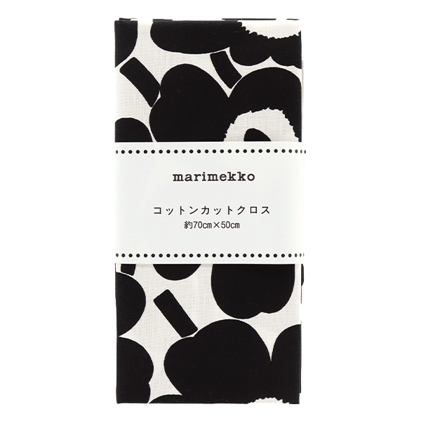 生地 『マリメッコ ミニウニッコ カットクロス 約70cm×50cm ブラック C