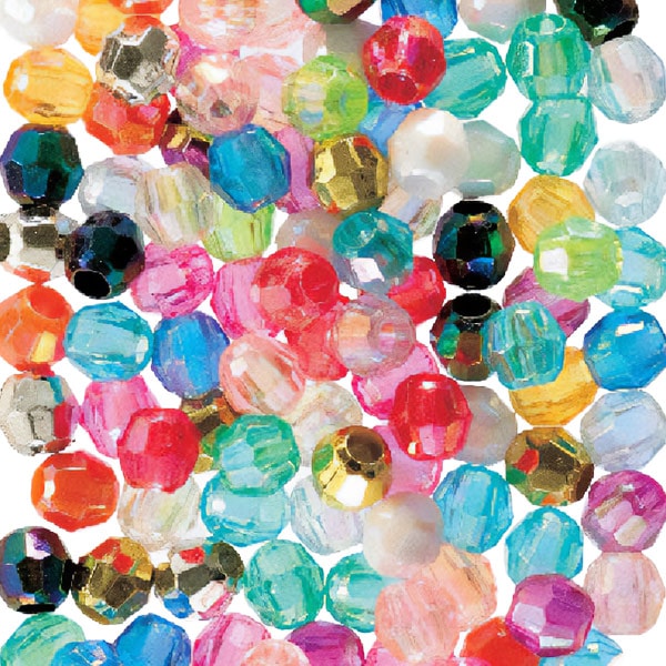 ビーズセール】 ビーズ 『DXカットビーズ MIX 約8mm 約200個入り ASH