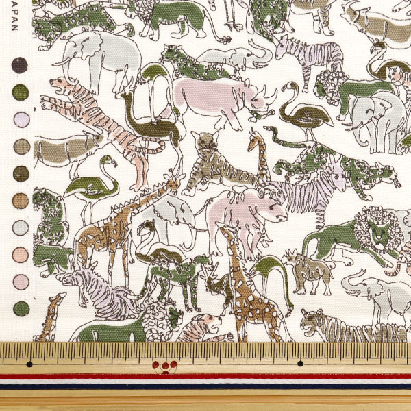 数量5から】 生地 『リバティ・ファブリックス オックス サファリ 133
