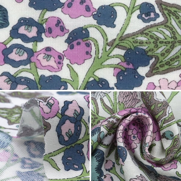 数量5から】 生地 『LIBERTY リバティプリント 60/2天竺 エドナ