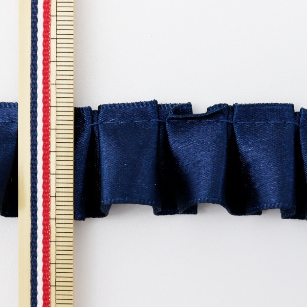 リボン 『フリルリボン 5m×25mm 一反売り コン』 ソーイング,リボン