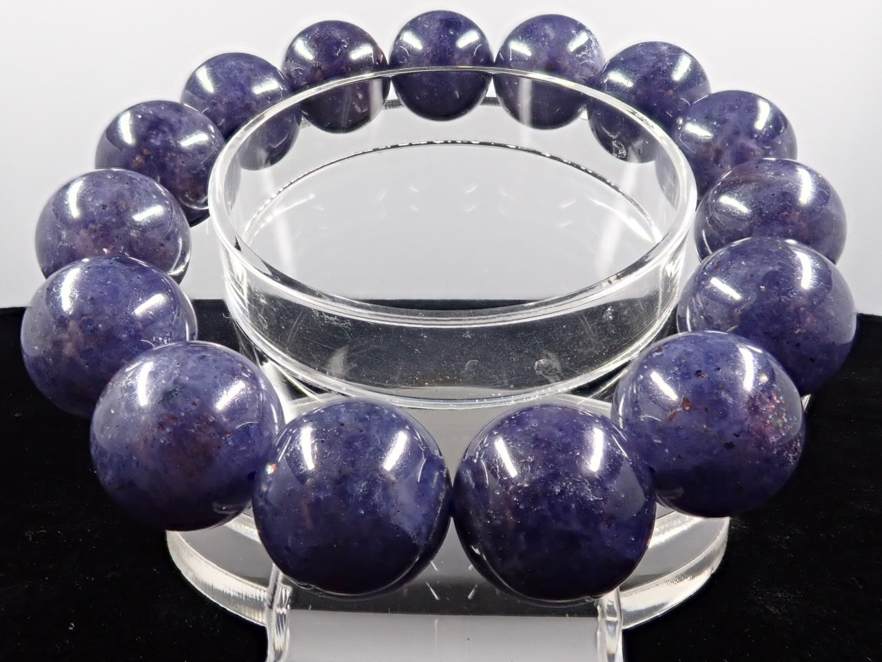 アイオライトサンストーン ブレスレット 14.7㎜ 3A+ | 天然石,ア行