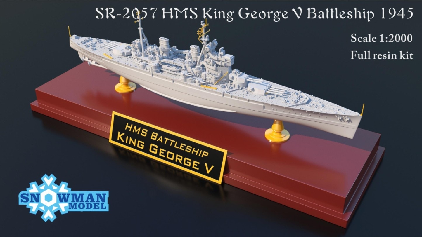 1/2000 イギリス海軍 戦艦キングジョージV世（1945年時） の販売