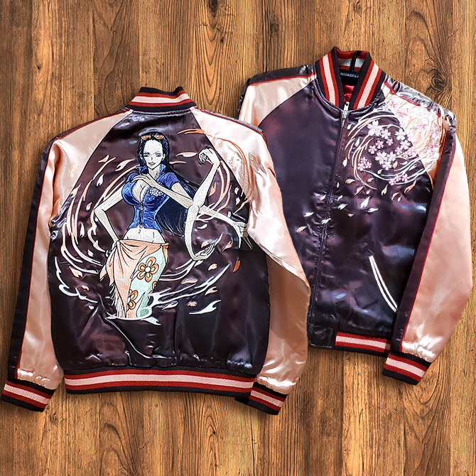 Lサイズ]ワンピース ニコ・ロビン刺繍リバーシブルスカジャン｜ONE