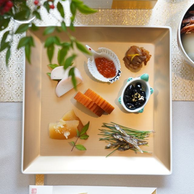 越前塗 スクウェアプレートL シャンパンゴールド ｜ 四季折々の