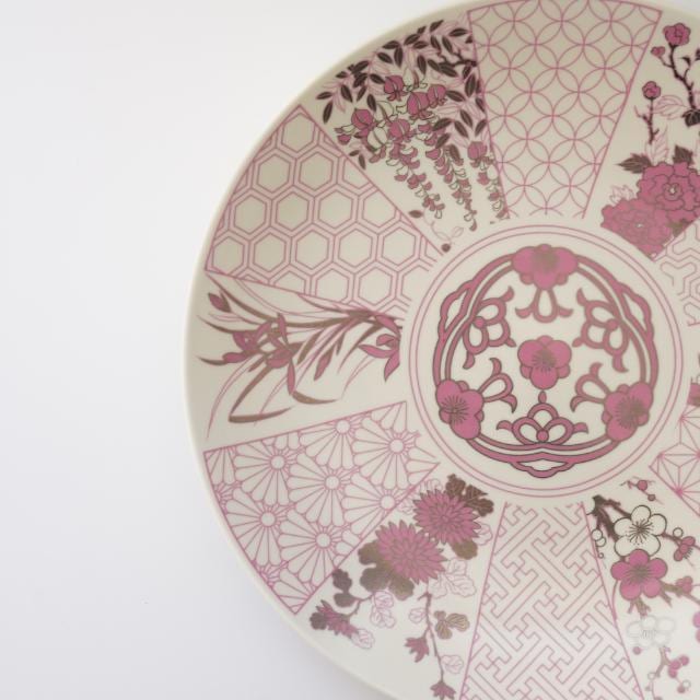 金襴 古伊万里 7号皿 紅（化粧箱入り）FOURGRACEオリジナル ｜ 四季