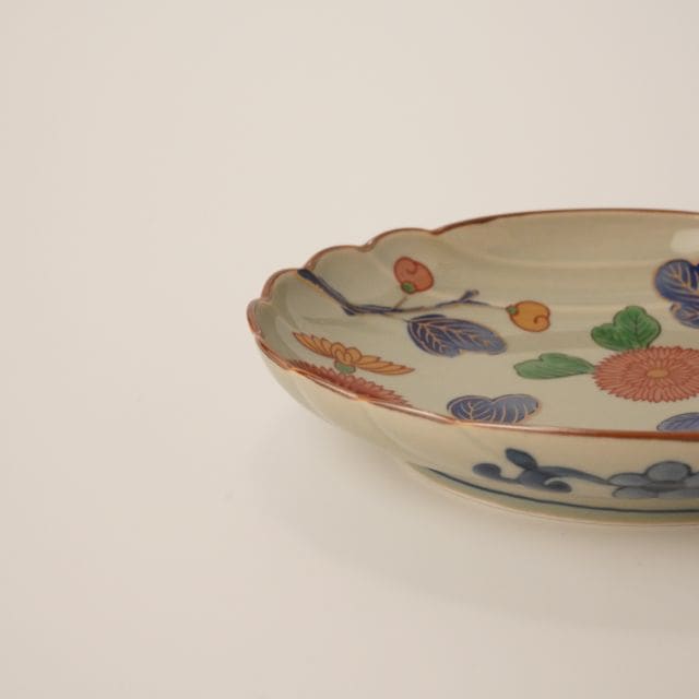 波佐見焼 古伊万里菊紋 楕円皿 ｜ 四季折々のおしゃれな和食器通販