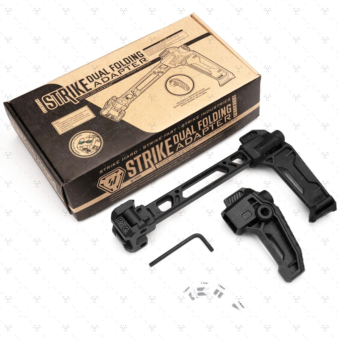 Strike Industries デュアルフォールディングアダプターストック *20mm