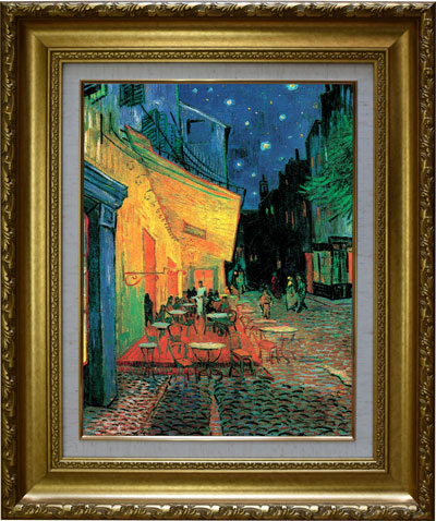 世界の複製名画】ゴッホ「夜のカフェテラス」
