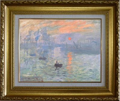 世界の複製名画】モネ「印象 日の出」