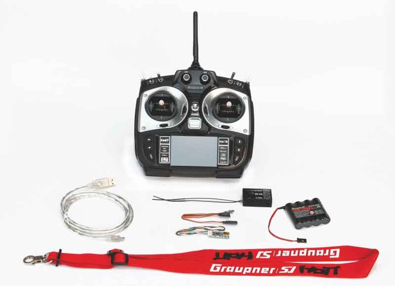 Graupner MZ-18 9ch 2.4GHz HoTT送受信機セット 3.5 TFT LCD/ Mode 1