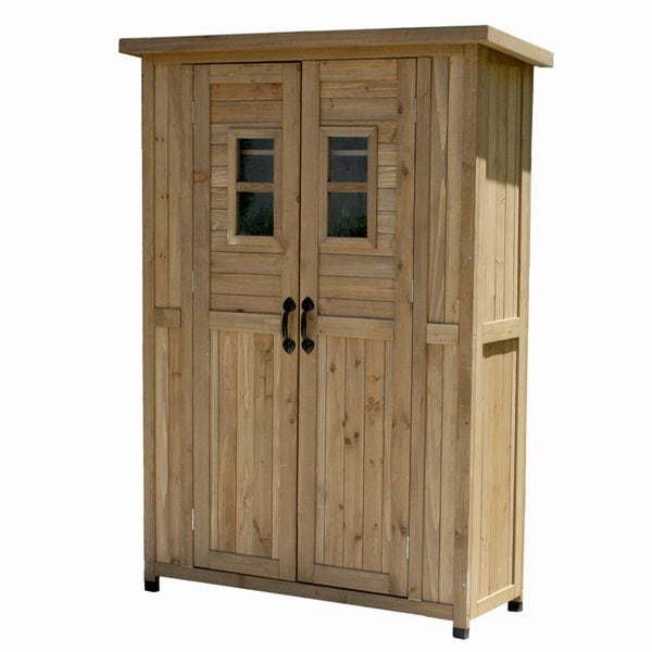 収納庫 物置 木製 大型 ダークブラウン カントリー小屋 大 DNS-0177DBR