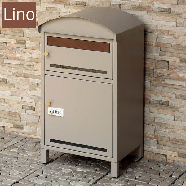 宅配ボックス 郵便ポスト一体型 リーノ ライトベージュ (PBX-107