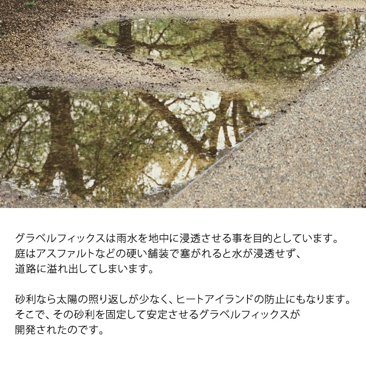 砂利地盤安定材 砂利舗装材 グラベルフィックス ライト （グレー） [10