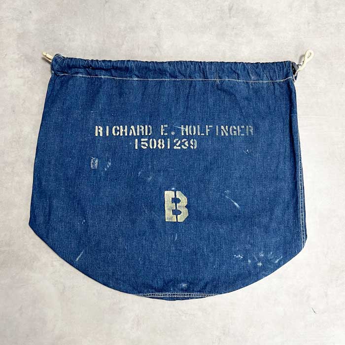 30-40'S U.S MILITARY Denim Stencil Laundry Bag 30-40年代 U.S