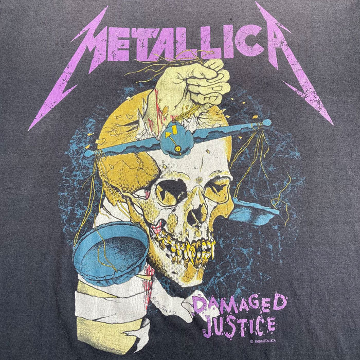 80's Metallica Pushead T-Shirts Made in USA/L 80年代 メタリカ