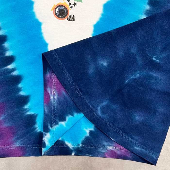 00's LED ZEPPELIN TIE-DYE ALL OVER PRINT T-Thirts 00年代 レッド