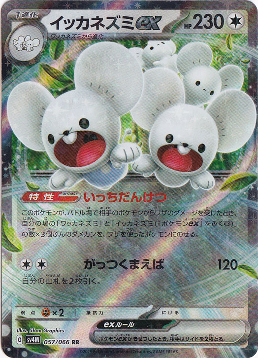 イッカネズミex RR 057/066｜ポケモンカードゲーム｜通販のPAO