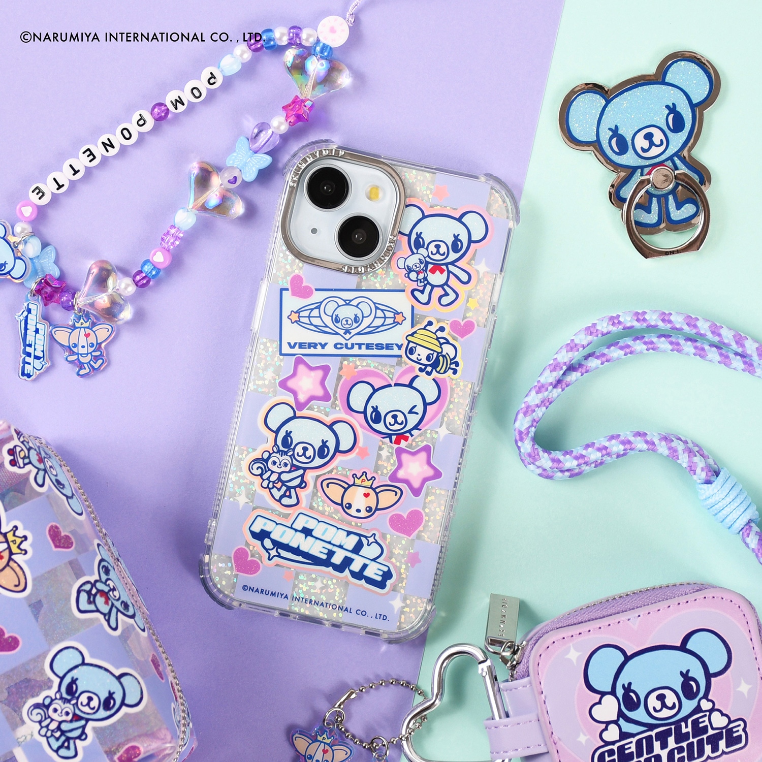 リストストラップ ミントくん ポンポネット ジュニア ナルミヤ