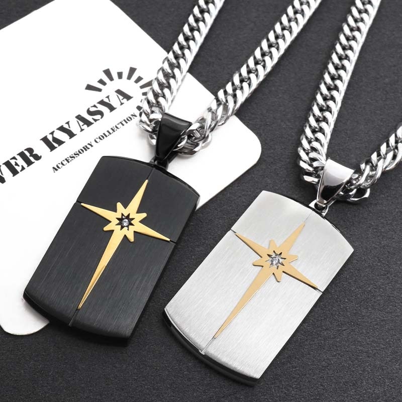 ステンレス ドッグタグネックレス [n1083-n348-s-6mm] | ネックレス