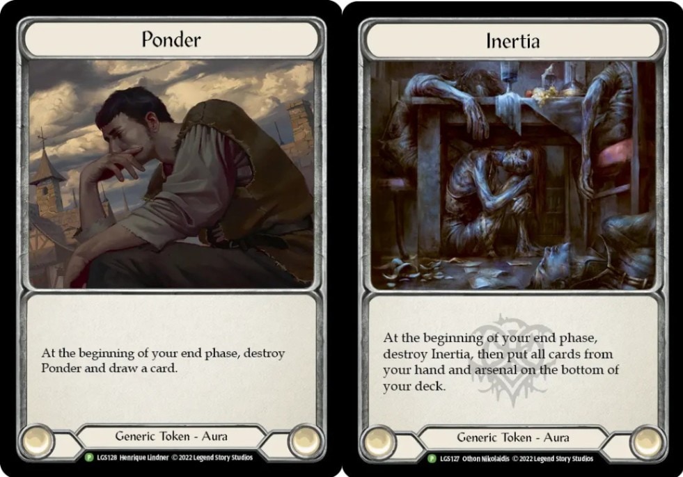 EN】《Cold Foil》[Generic] Inertia/Ponder (トークン)「P」〔LGS127