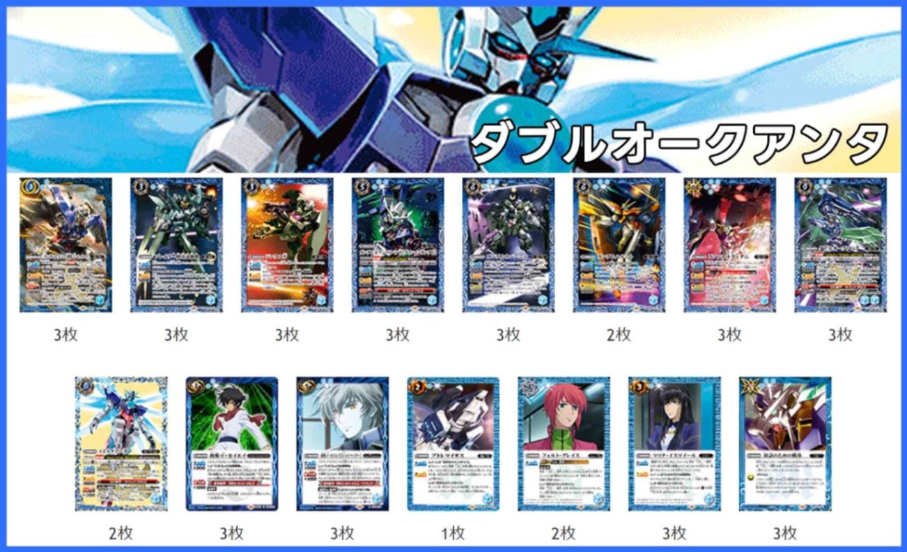 BSデッキ販売】ダブルオークアンタ / ガンダム