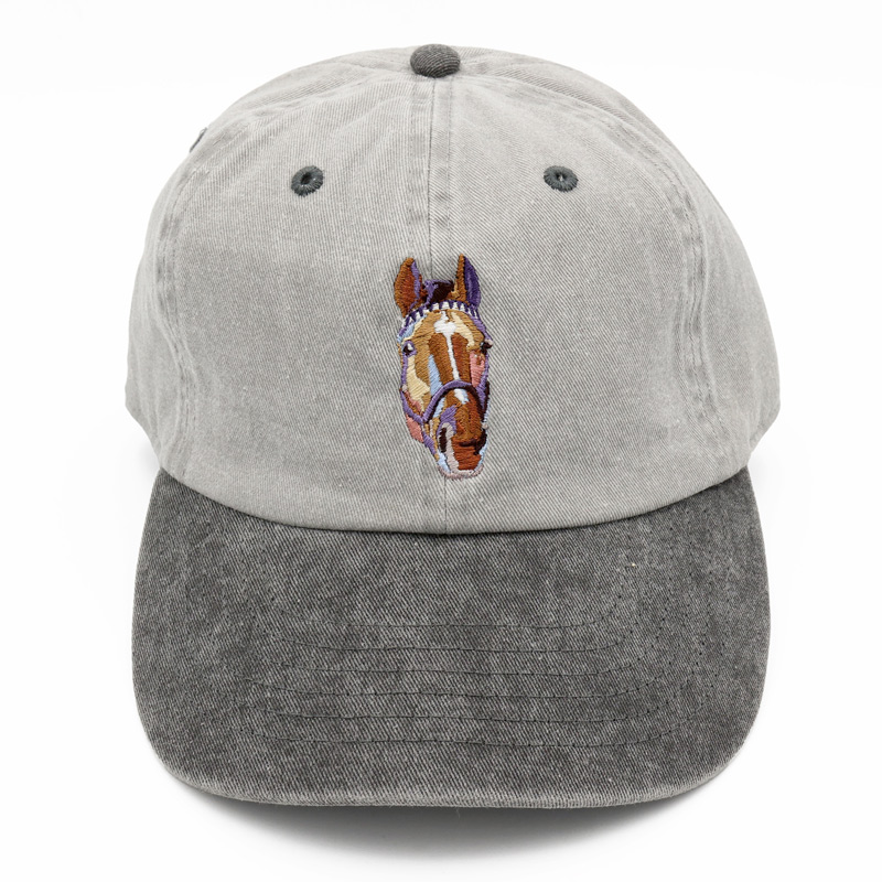 ドウデュースキャップ/フェイス【グレー】 (illust.上岡拓也