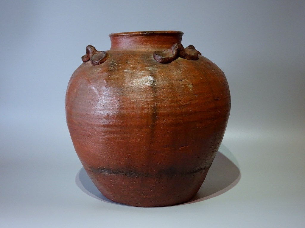 古備前火襷四耳葉茶壷 | 古窯 | 冨江洗心堂オンラインショップ