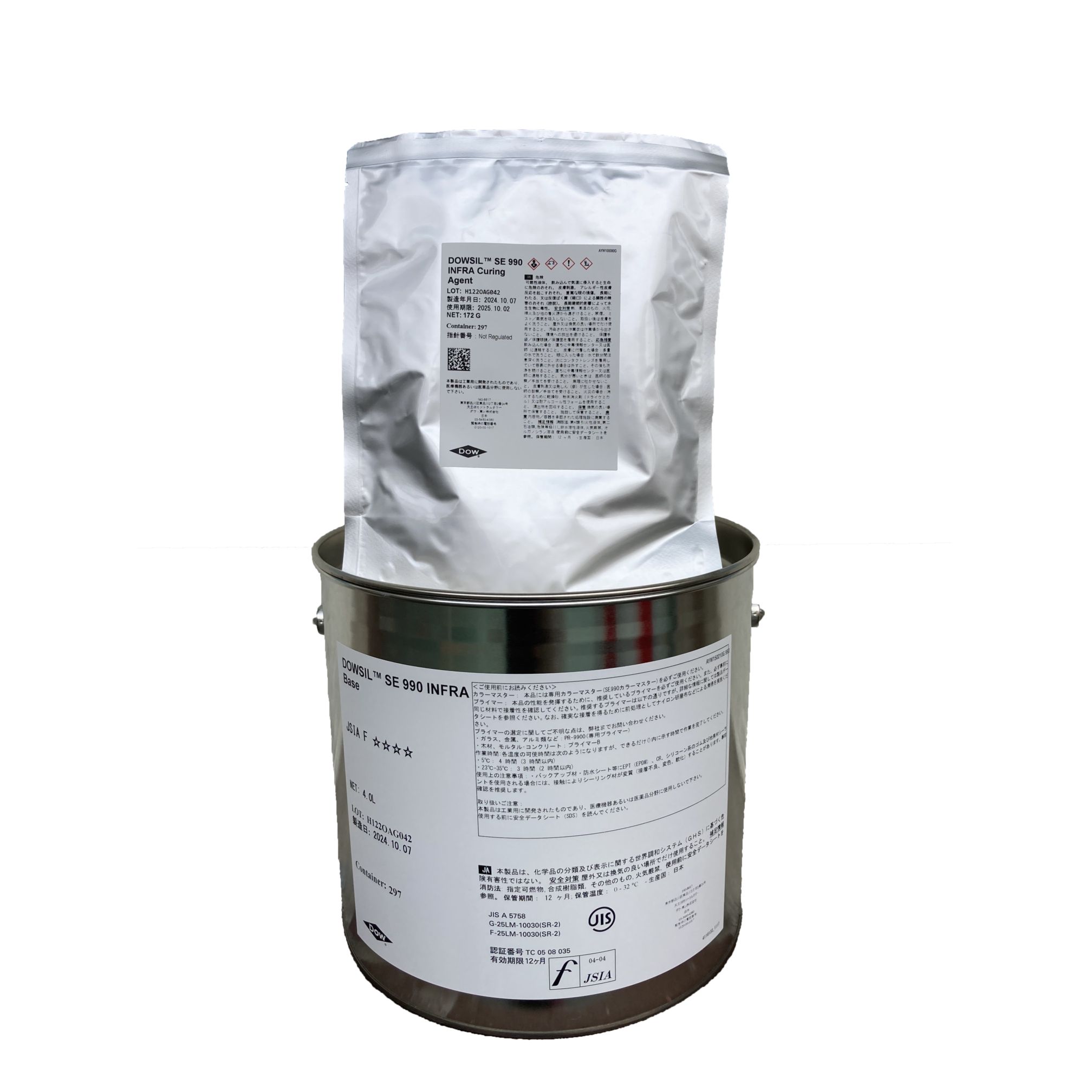 ダウ・東レ SE990INFRA 4L 2缶入り | 建築資材,シーリング材,シリコン