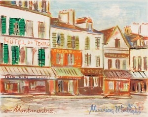 モーリス・ユトリロ 「冬のモン・スニ通り」 | | アトリエ・ブランカ