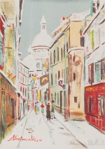 モーリス・ユトリロ 「冬のモン・スニ通り」 | | アトリエ・ブランカ