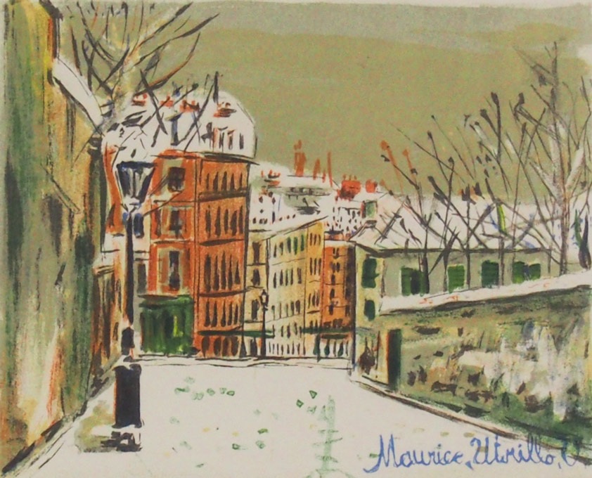モーリス・ユトリロ 「冬のモン・スニ通り」 | | アトリエ・ブランカ