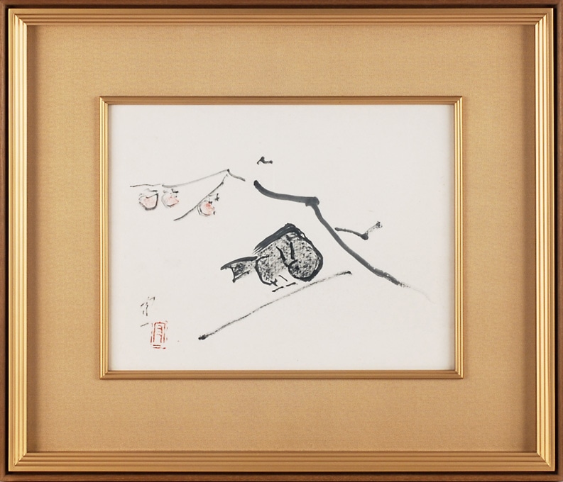 熊谷守一 「柿に烏」 | | アトリエ・ブランカ