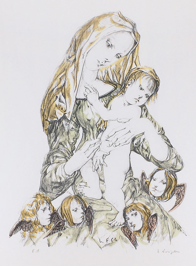 藤田嗣治 「天使と母子像」 | | アトリエ・ブランカ