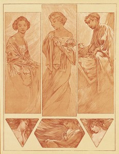 アルフォンス・ミュシャ 「装飾人物集・PL. 1」 ※ご商談中