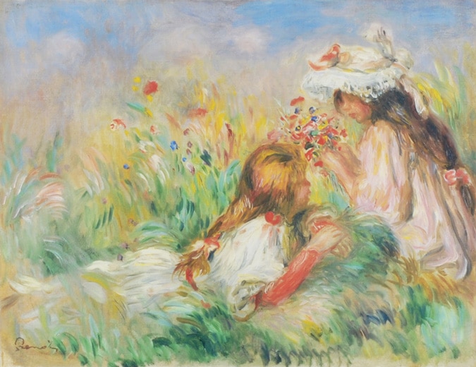 P=A・ルノワール 「花を摘む少女たち」 | | アトリエ・ブランカ