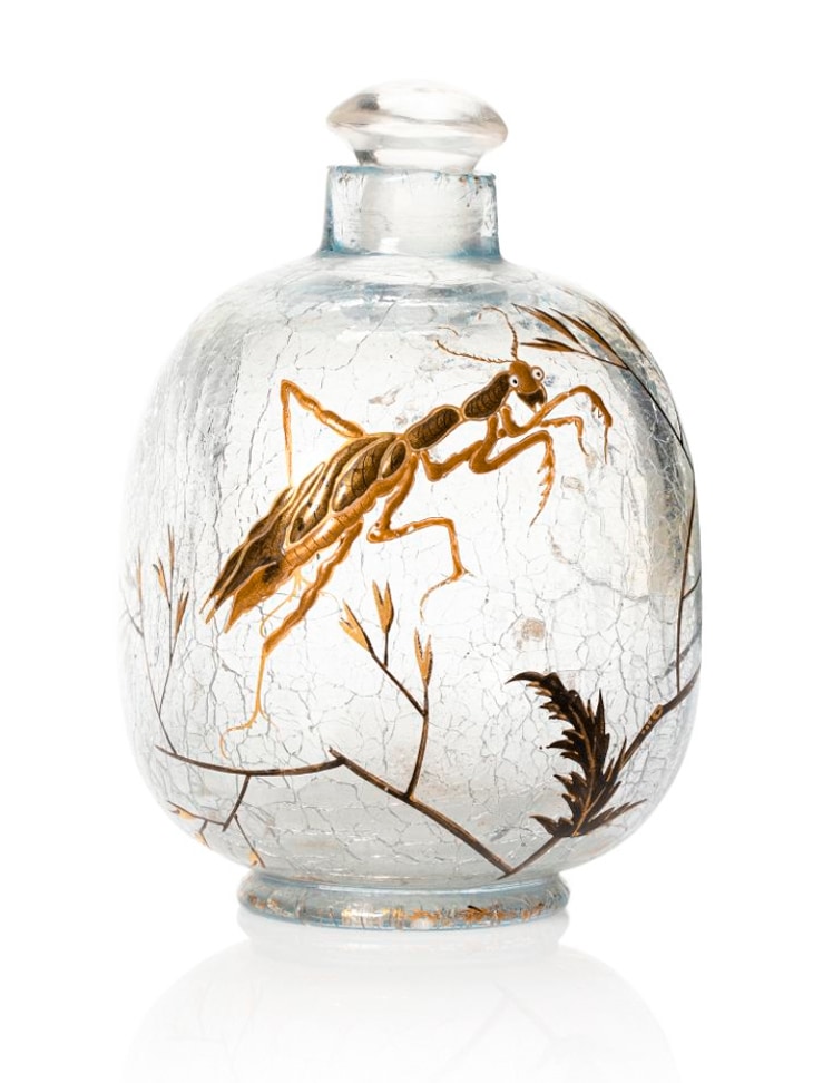 エミール・ガレ 「小枝と昆虫文香水瓶」 | | アトリエ・ブランカ