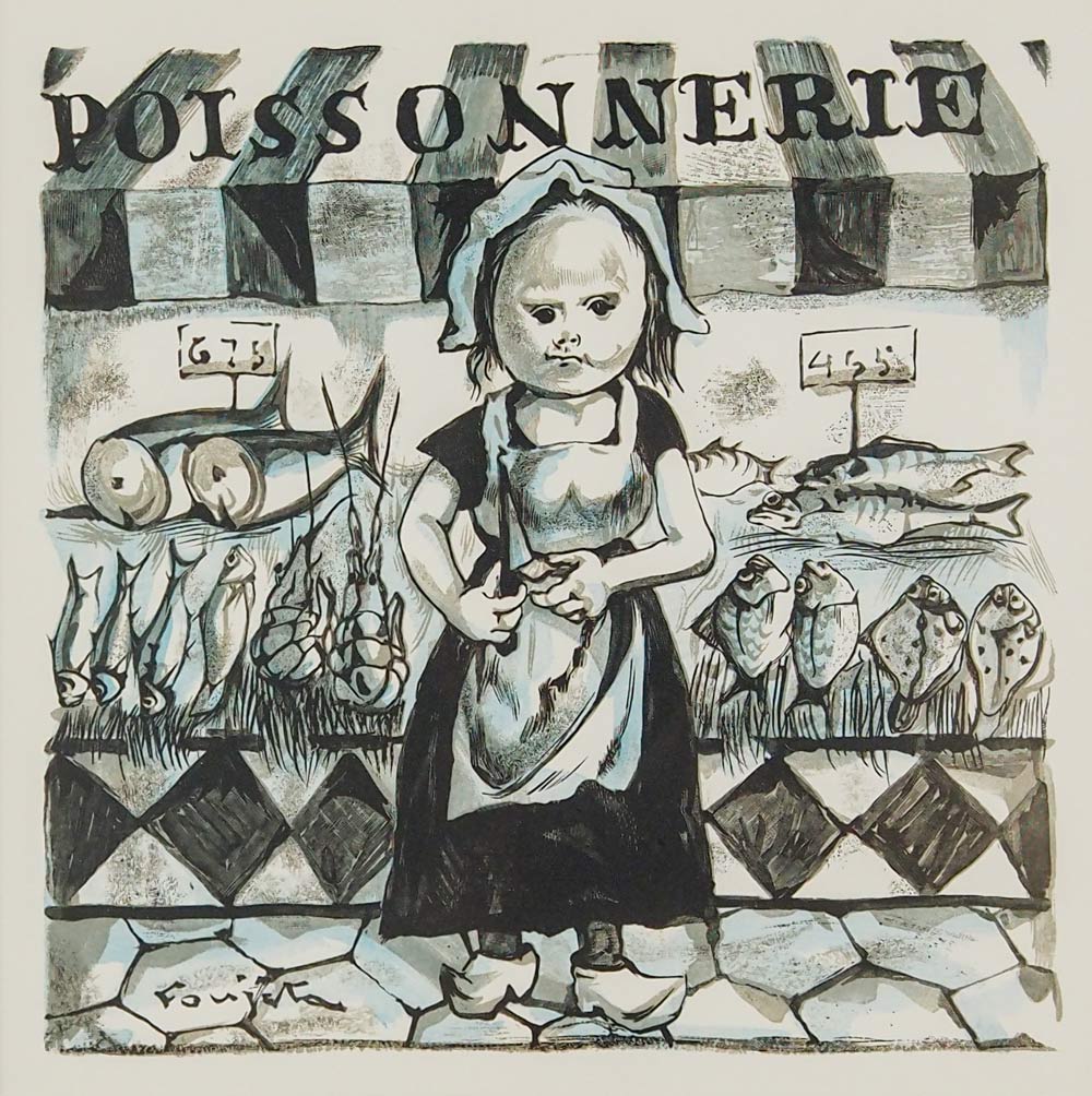 藤田嗣治 「魚屋」 | | アトリエ・ブランカ