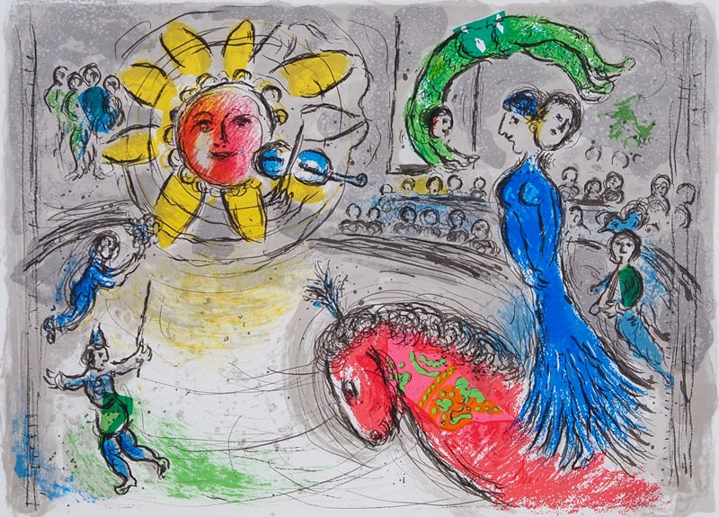 マルク・シャガール 「赤い馬と太陽」 | | アトリエ・ブランカ