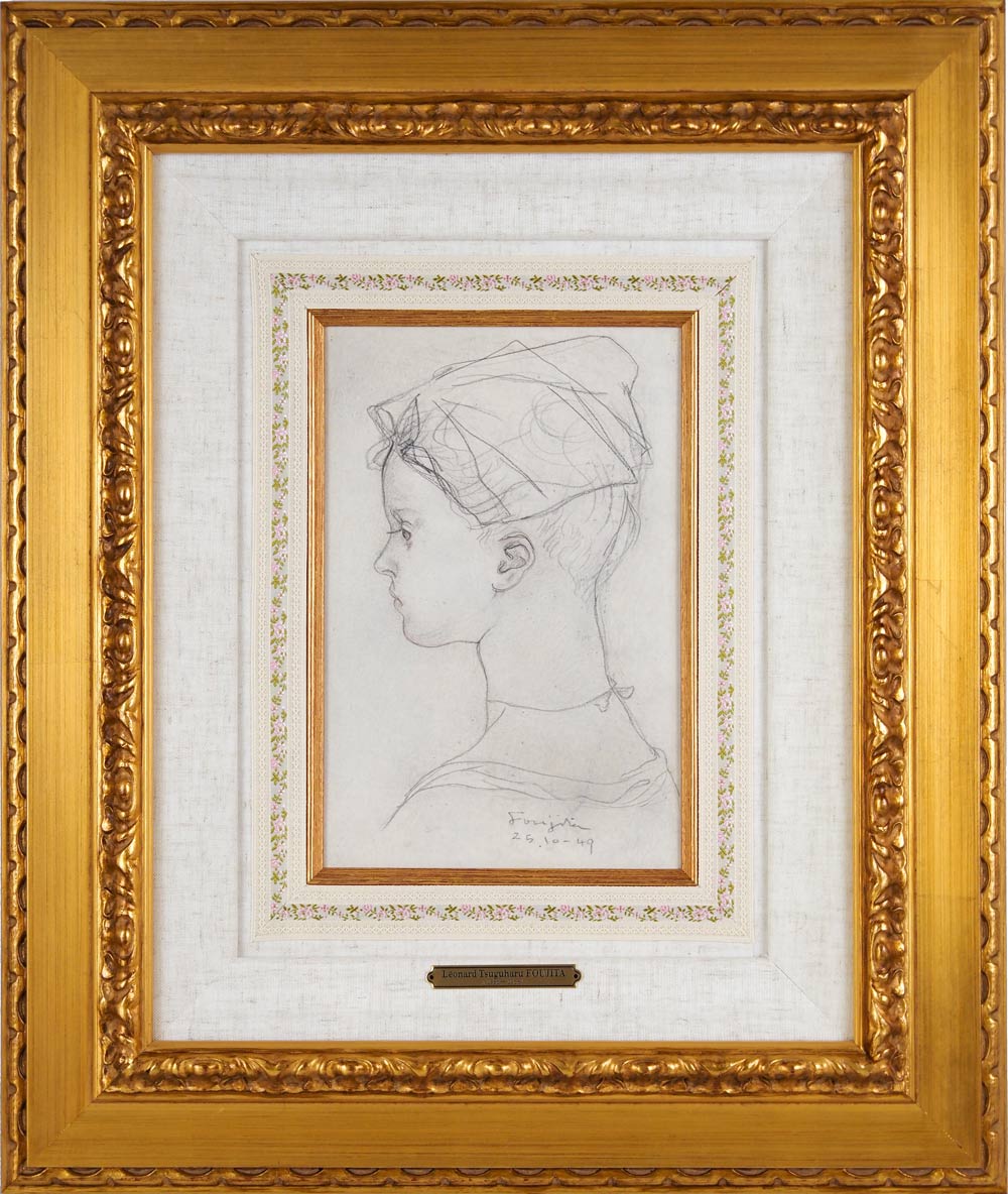 藤田嗣治 「少女の横顔」 | | アトリエ・ブランカ