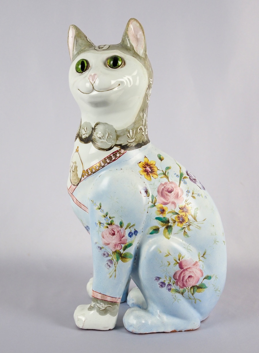 新品】人気作家kyo 猫置物 アマビエ 焼物 陶器2個セット 楽天市場