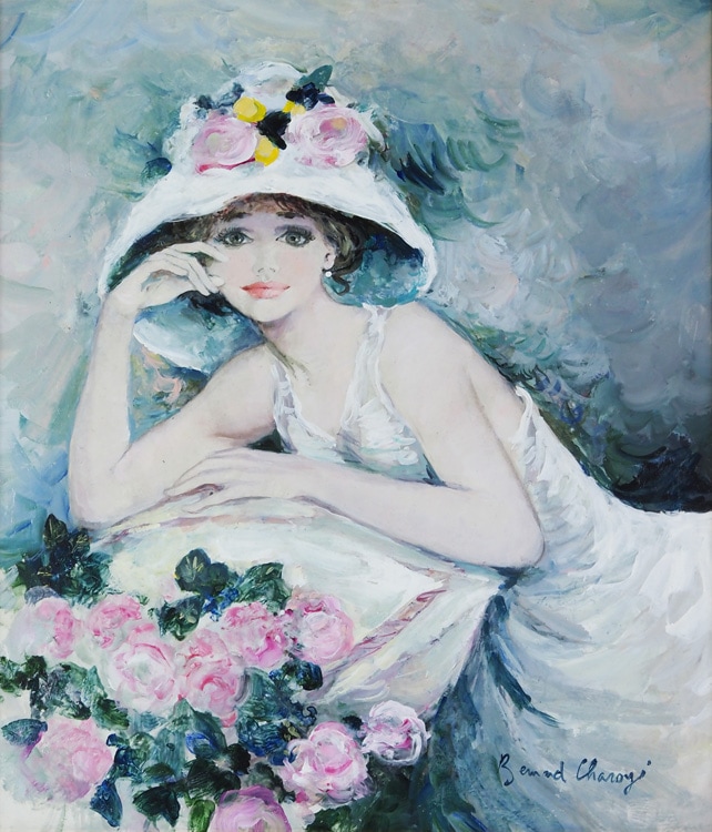 ベルナール・シャロワ 「花飾りの帽子」 | | アトリエ・ブランカ
