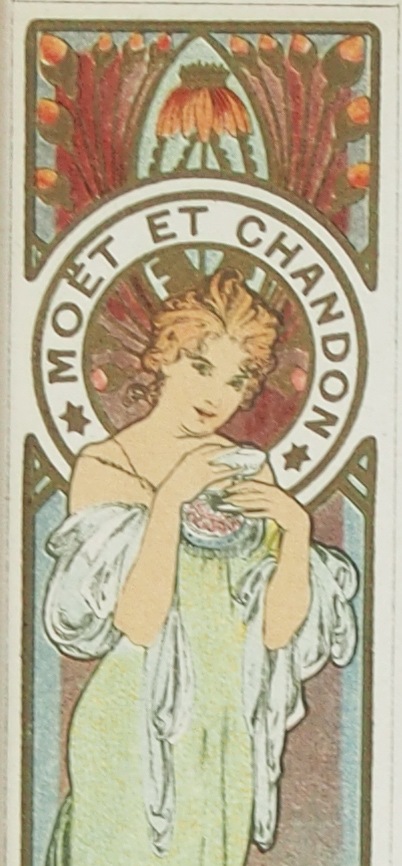 アルフォンス・ミュシャ 「モエ・エ・シャンドンのメニュー・VI