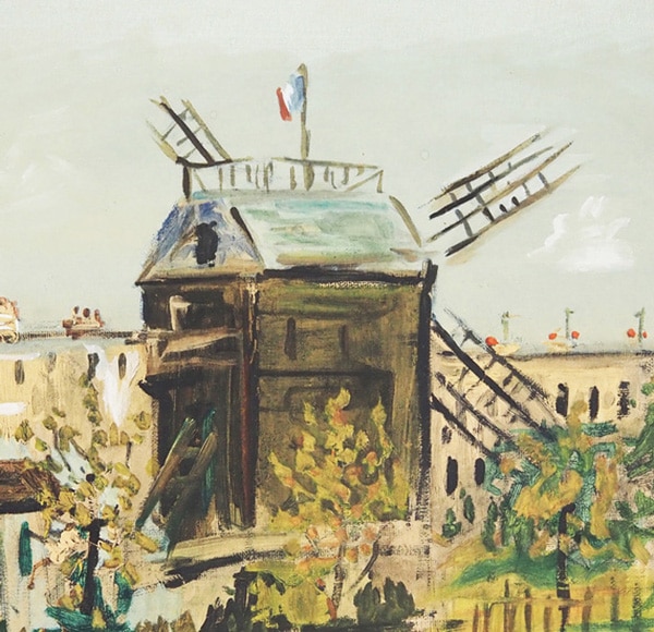 モーリス・ユトリロ 「春のムーラン・ド・ラ・ギャレット