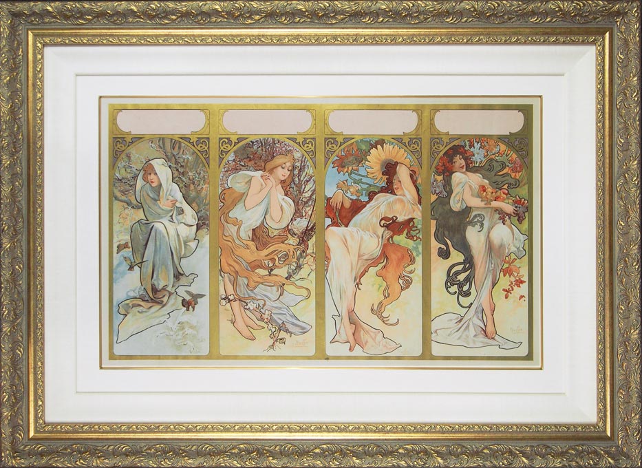 アルフォンス・ミュシャ 「四季」 四点組 | | アトリエ・ブランカ